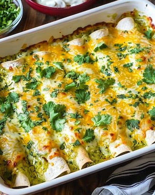 Green Enchiladas with Chicken