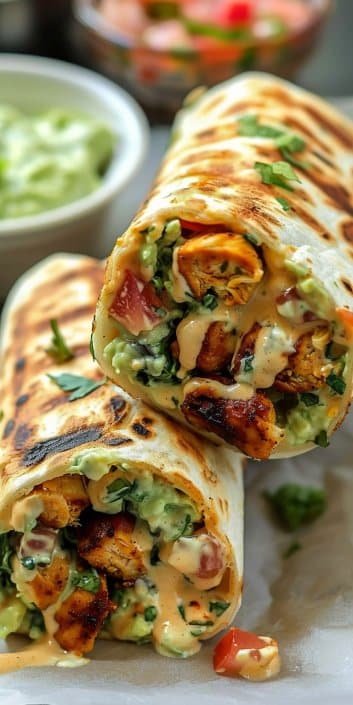 Chipotle Ranch Grilled Chicken Burrito