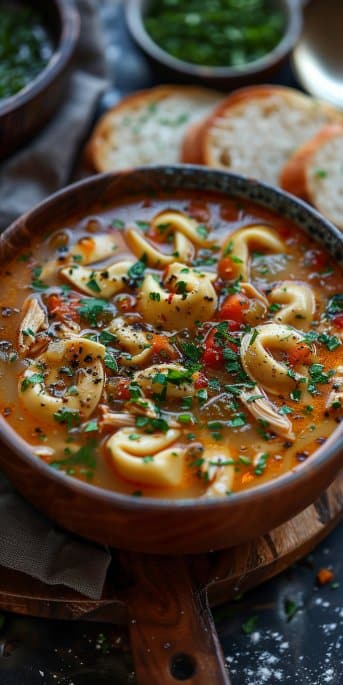 Chicken Tortellini Soup
