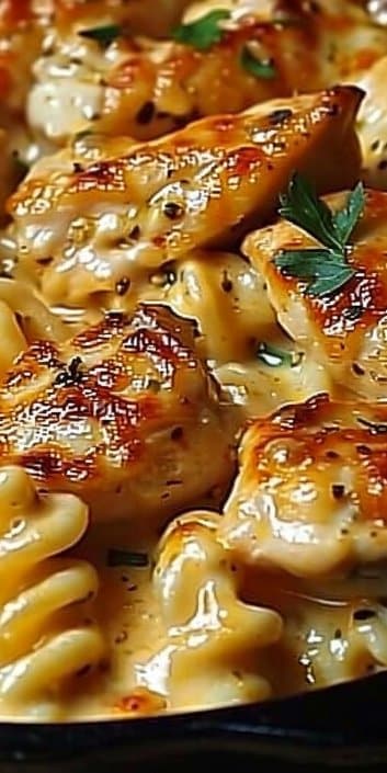 Creamy Baked Asiago Chicken