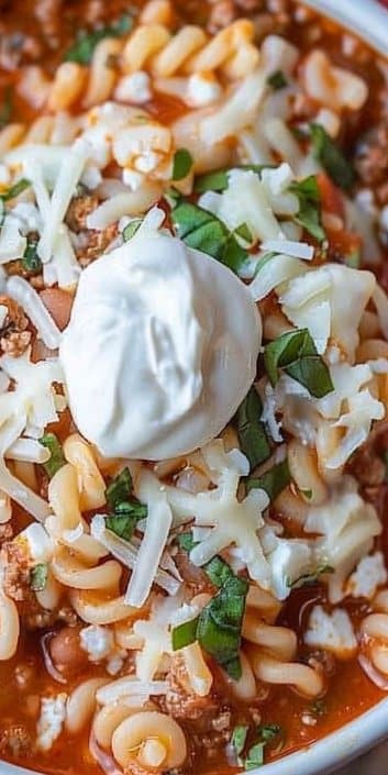 High Protein Lasagna Soup