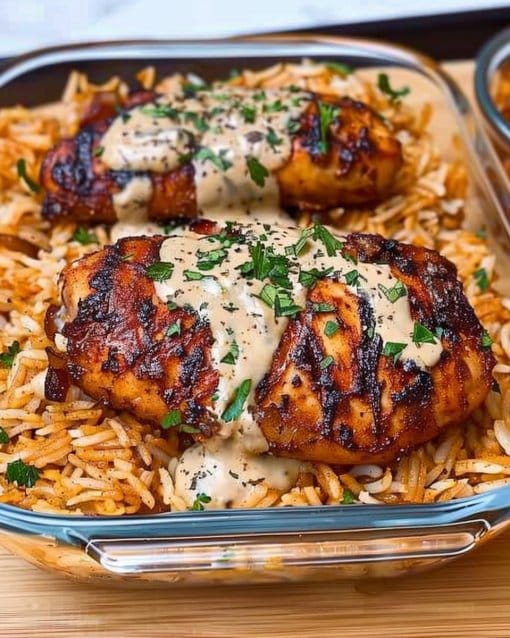 Healthy Cajun Chicken and Rice