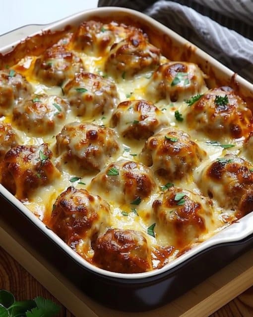 Dump-and-Bake Meatball Casserole