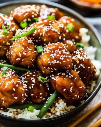 Air Fryer Honey Sesame Chicken