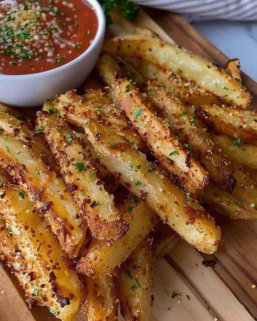 Crispy Air Fryer Parmesan Fries