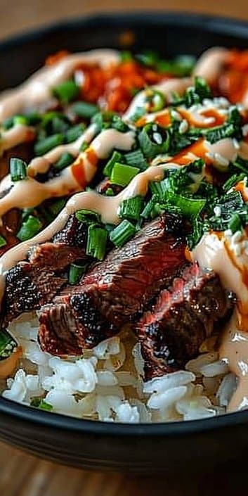 Korean BBQ Steak Rice Bowls