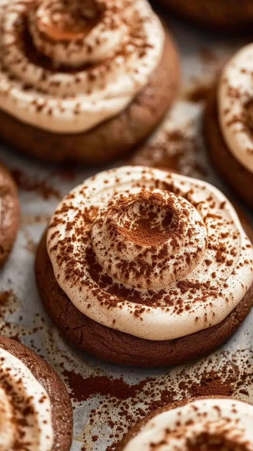 Delicious Tiramisu Cookies with coffee and mascarpone flavors