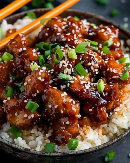 20 Minute Asian Air Fryer Sesame Chicken