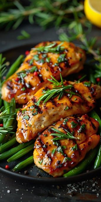 Quick Chicken Breast and Green Beans