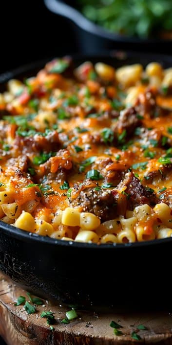 Golden Corn Ranch Beef Skillet with Melted Cheddar Bliss