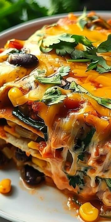 Veggie Enchilada Casserole: 7 Magical Layers of Comfort