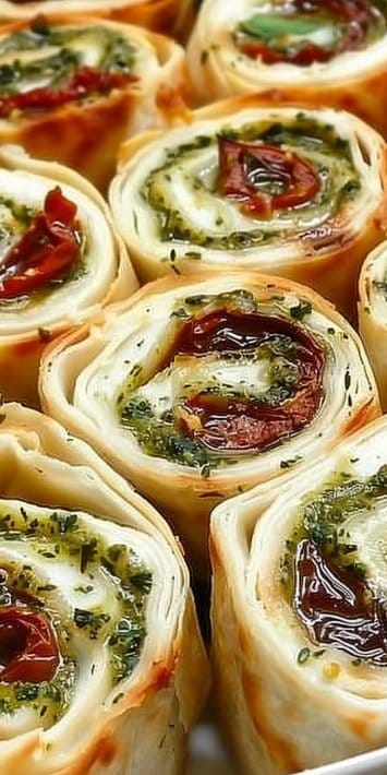 Sundried Tomato Pesto Pinwheels: 7 Irresistible Bites