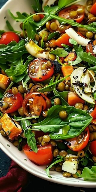 Lentil & Roasted Veggie Salad: 7 Healthy Delightful Twists
