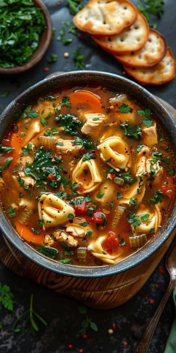 Chicken Tortellini Soup Recipe