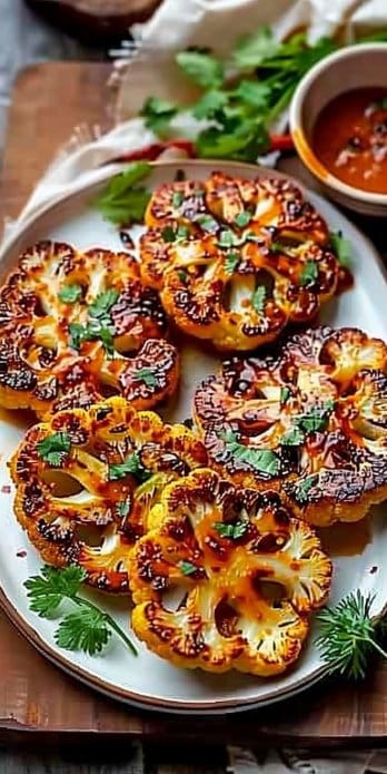 Buffalo Cauliflower Steaks