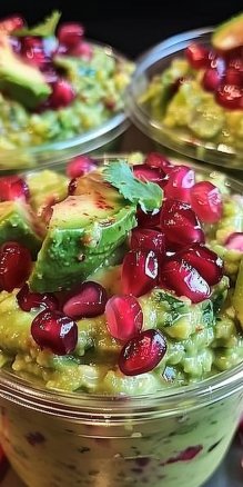 Pomegranate Guacamole Cups: 15-Minute Flavor Sensation