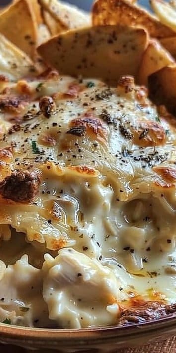 Chicken Alfredo Dip with Bread Chips: 5 Irresistible Reasons
