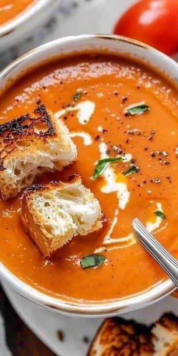 Homemade Tomato Basil Soup