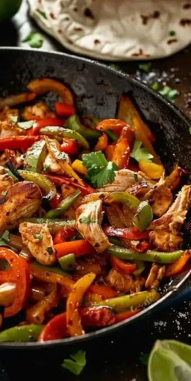 Delicious Chicken Fajita Skillet with vibrant vegetables and spices