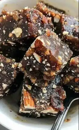 Date and walnut energy bowl with healthy snacks for a nutritious boost