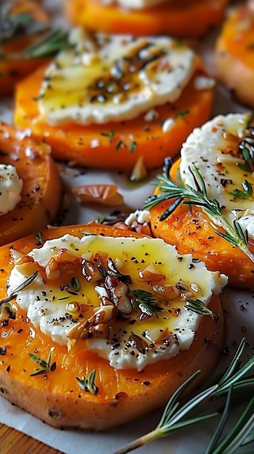 Sweet Potato Rounds with Goat Cheese: 5 Irresistible Bites