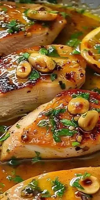 Delicious Garlic Butter Chicken Skillet served on a plate