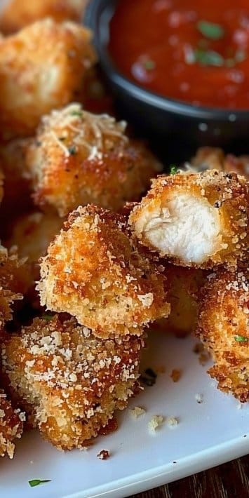 Irresistibly Crispy Chicken Parmesan Bites