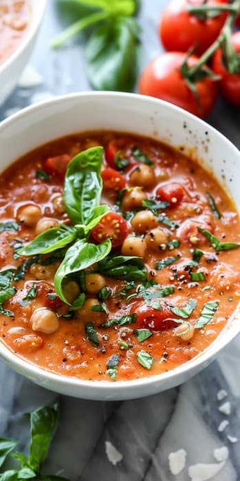 Tomato Basil Chickpea Soup: 7 Reasons to Love This Comforting Bowl
