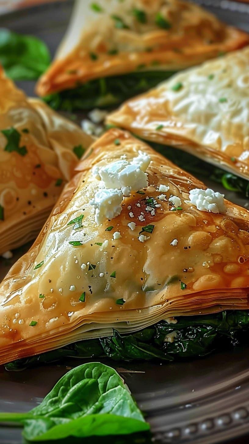 Spinach & Feta Phyllo Triangles: 7 Irresistible Bites