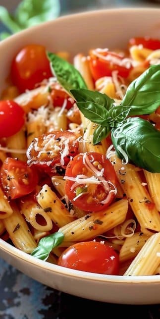 Whole-Wheat Pasta with Tomato Basil: 25-Minute Delight