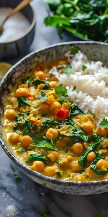 Chickpea & Spinach Coconut-Free Curry: 7 Flavorful Steps