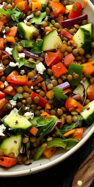 Lentil & Roasted Veggie Salad: 7 Healthy Delightful Twists