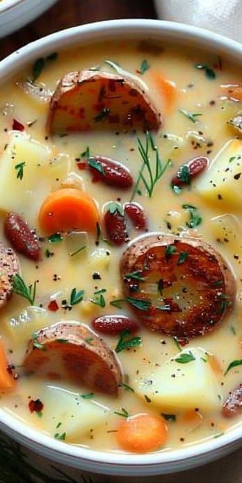 Polish Potato Soup (Kartoflanka)