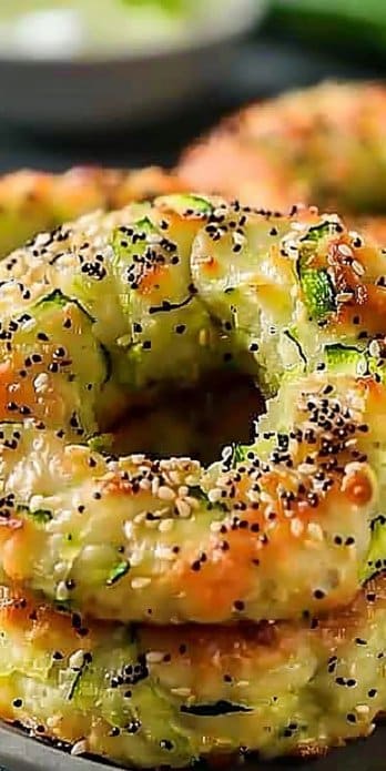 Zucchini Bagels (Low Carb, Keto)