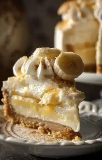Banana Pudding Cheesecake: 4 Soft & Creamy Layers Await