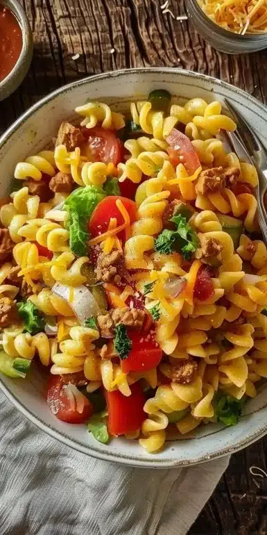 Big Mac Pasta Salad
