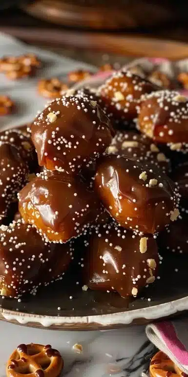 Caramel Pretzel Bites