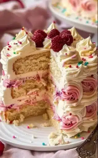 Deliciously decorated sugar cookie cake with colorful icing and sprinkles