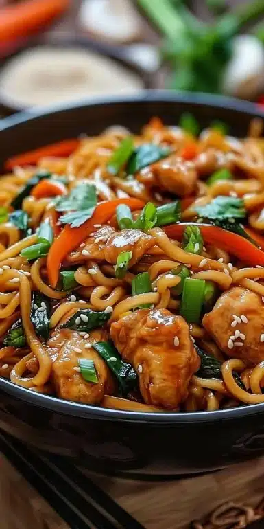 Delicious Chicken Lo Mein
