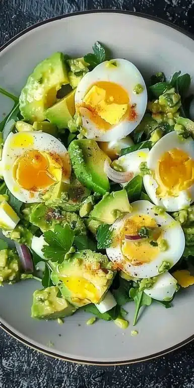 Deliciously Creamy Egg Avocado Salad