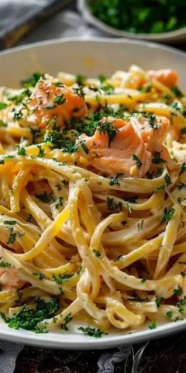 Deliciously Creamy Salmon Pasta
