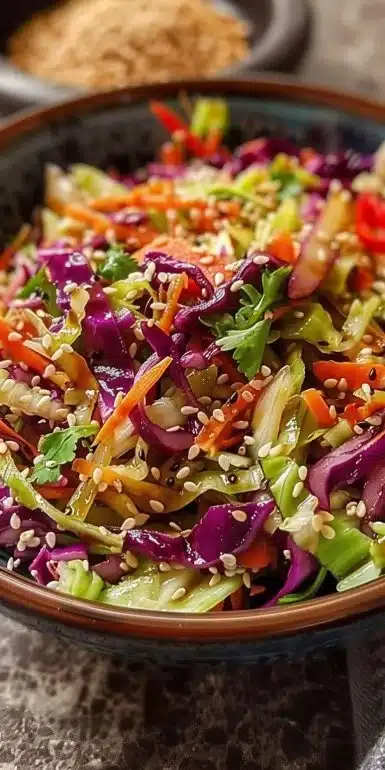 Deliciously Crunchy Asian Cabbage Slaw