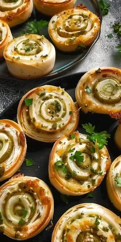 Deliciously Fun Pickle Dip Pinwheels