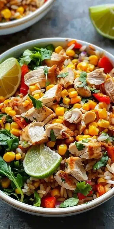 Flavorful Street Corn Chicken Rice Bowl Recipe Unleashed