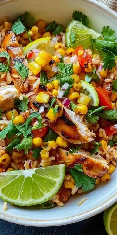 Flavorful Street Corn Chicken Rice Bowl Recipe Unleashed
