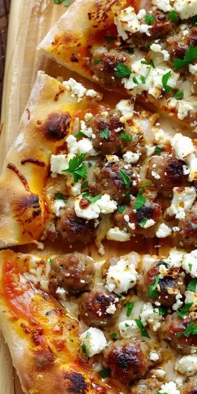 Gourmet Sausage Dinner Ideas: Hot Honey & Feta Pizza Bliss