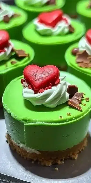 Grinch Mini Cheesecakes: Irresistible Holiday Delight