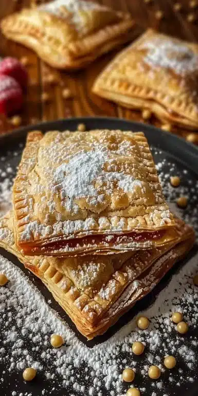 Delicious homemade pop tarts with colorful frosting and fillings