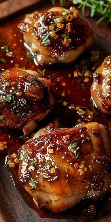 Honey Garlic Chicken Thighs