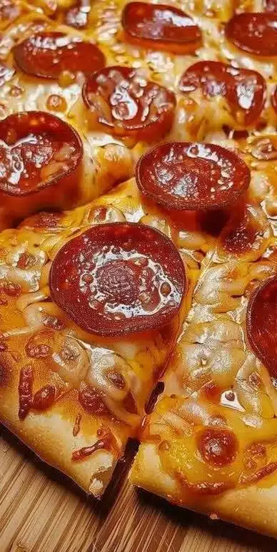 Delicious Hot Honey Pepperoni Pizza with vibrant toppings and honey drizzle